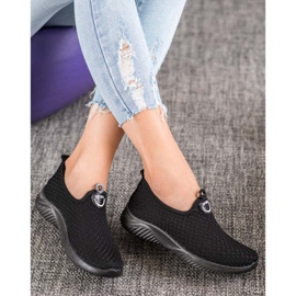 SHELOVET Calzado deportivo calado negro 2