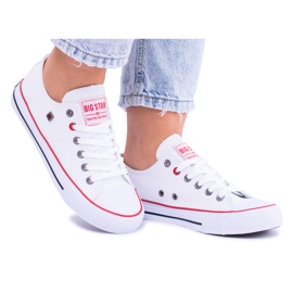 Zapatillas con cordones Big Star T274022 101 blanco 5