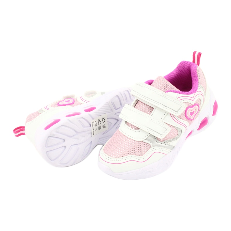 Evento Zapatos deportivos brillantes NOTICIAS 20DZ55-1778 blanco rosado gris 4