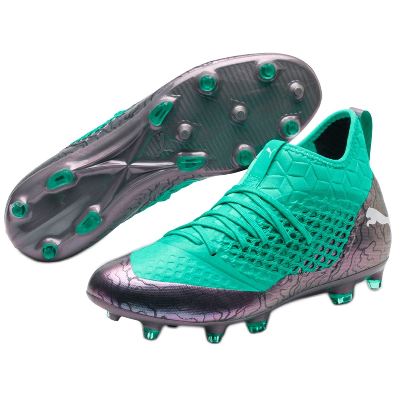 Botas de fútbol Puma Future 2.3 Netfit Fg Ag Color Shift M 104832 01 verde 3