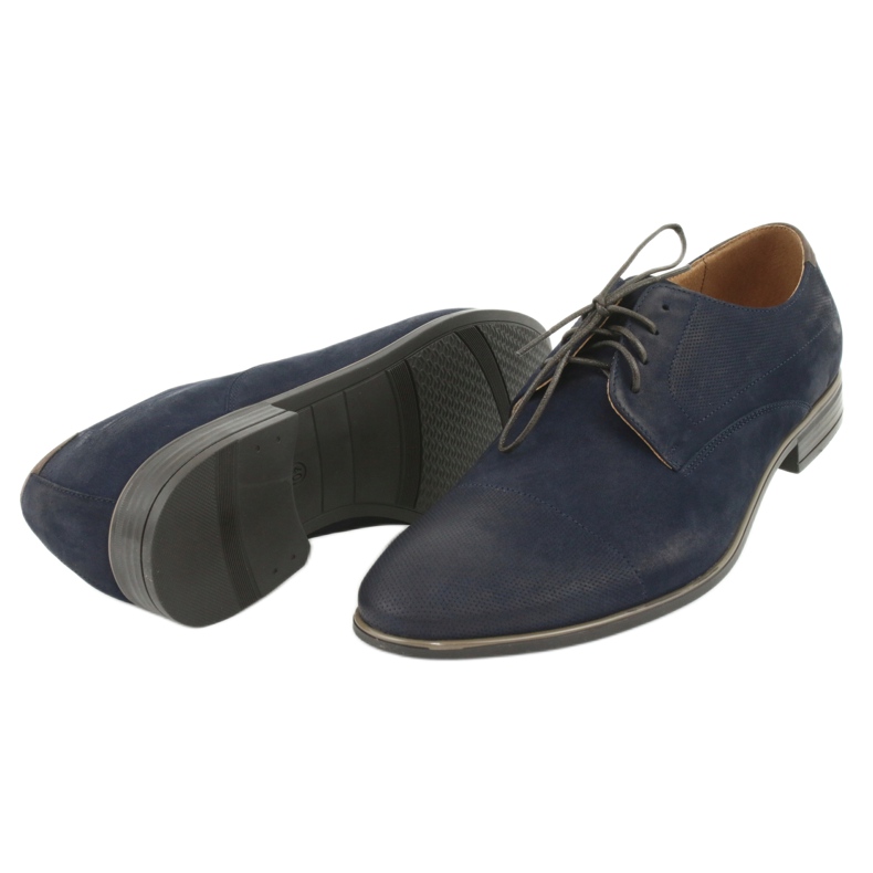 Pilpol 1731 Zapatos de hombre azul marino para hombres 3