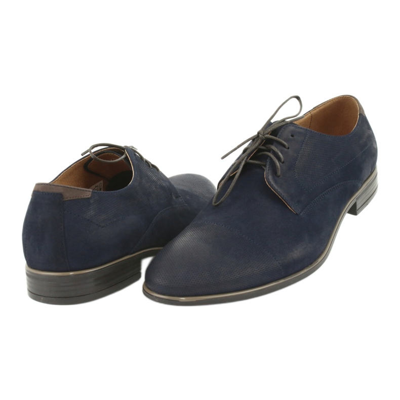 Pilpol 1731 Zapatos de hombre azul marino para hombres 4