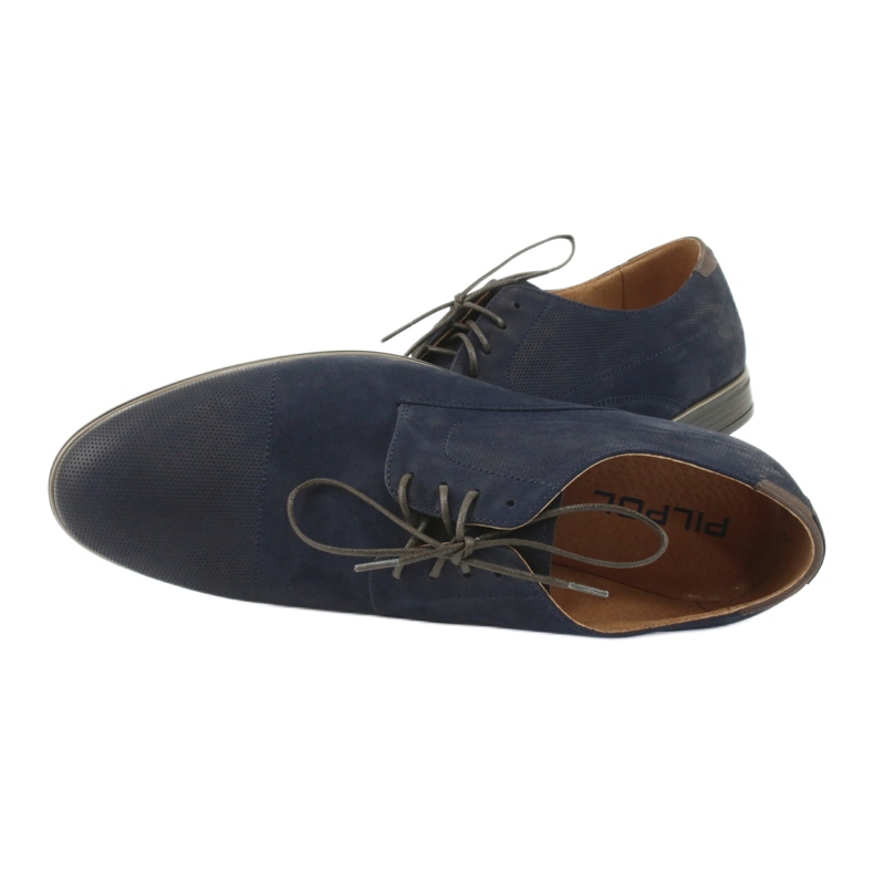 Pilpol 1731 Zapatos de hombre azul marino para hombres 5