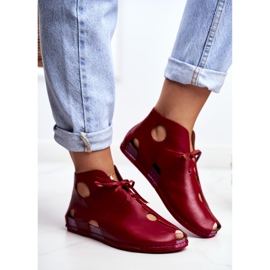 Zapatos brogues para mujer Maciejka Red 03426-08 rojo 1