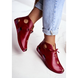 Zapatos brogues para mujer Maciejka Red 03426-08 rojo 3