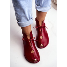 Zapatos brogues para mujer Maciejka Red 03426-08 rojo 4