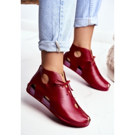 Zapatos brogues para mujer Maciejka Red 03426-08 rojo 2