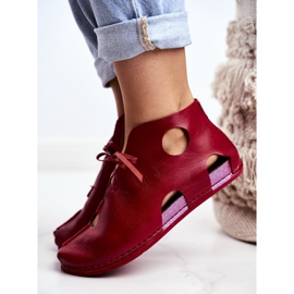 Zapatos brogues para mujer Maciejka Red 03426-08 rojo 5