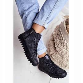 Zapatillas de mujer Big Star High Warmed Black GG274069 negro 6
