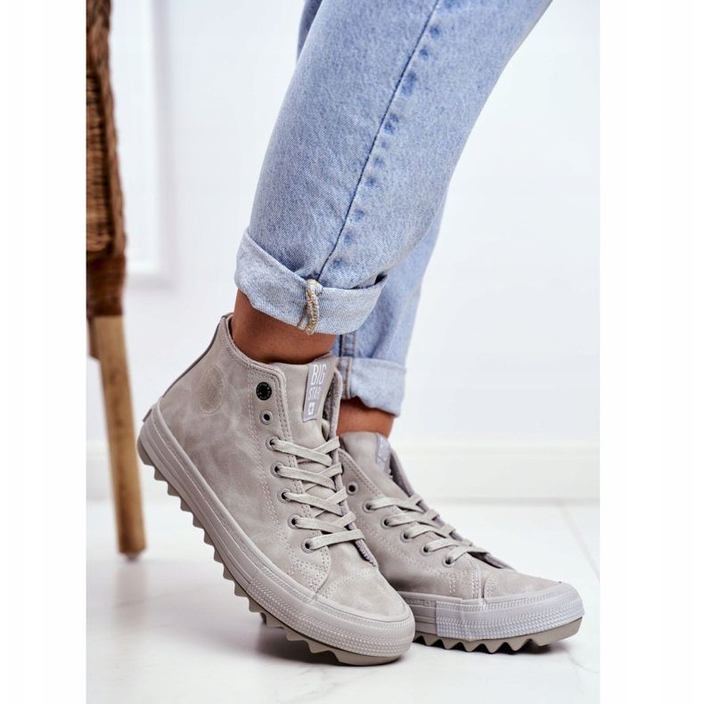 Zapatillas de Mujer Big Star High Warm Grey GG274070 gris 1