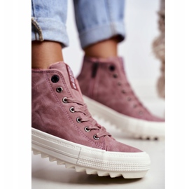 Zapatillas de Mujer Big Star High Warm Pink GG274109 rosado 6