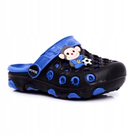 Zapatillas Niños Foam Crocs Black Monkey Footballer negro azul 5
