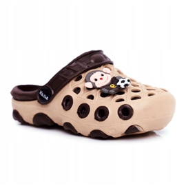 Zapatillas Infantiles Foam Crocs Marrón Monkey Footballer 5