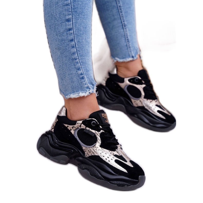 Zapatos deportivos para mujer Big Star de Daniel Lopez en negro y dorado FF274A524 amarillo 1 Zapatos deportivos para mujer Big Star de Daniel Lopez en negro y dorado FF274A524 amarillo 1