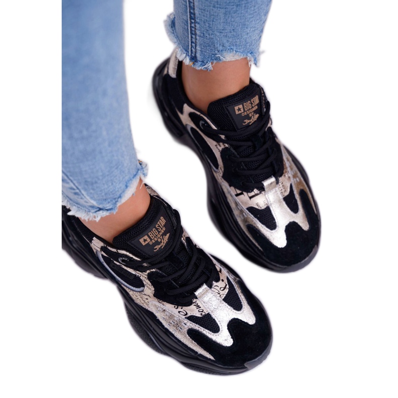 Zapatos deportivos para mujer Big Star de Daniel Lopez en negro y dorado FF274A524 amarillo 2 Zapatos deportivos para mujer Big Star de Daniel Lopez en negro y dorado FF274A524 amarillo 2