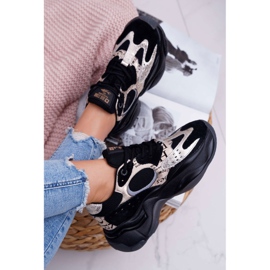 Zapatos deportivos para mujer Big Star de Daniel Lopez en negro y dorado FF274A524 amarillo 4