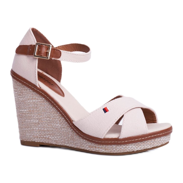 SEA Sandalias De Mujer Con Cuña Beige LaMane 3