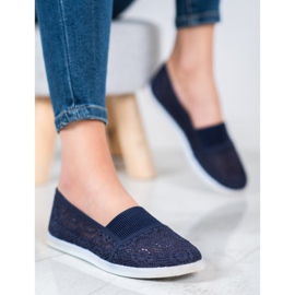 SHELOVET Slipons azul marino claro 1