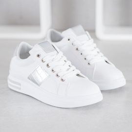 RTX WALK Zapatillas con inserciones plateadas blanco gris 4