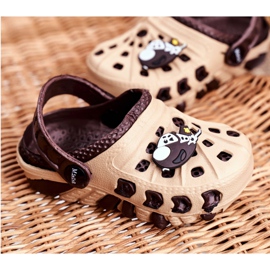 Crocs de espuma marrón para niños Avión marrón Donald 2