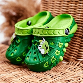 Espuma verde para niños Crocs Green Plane Donald 1