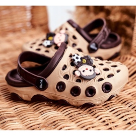 Zapatillas Infantiles Foam Crocs Marrón Monkey Footballer 3