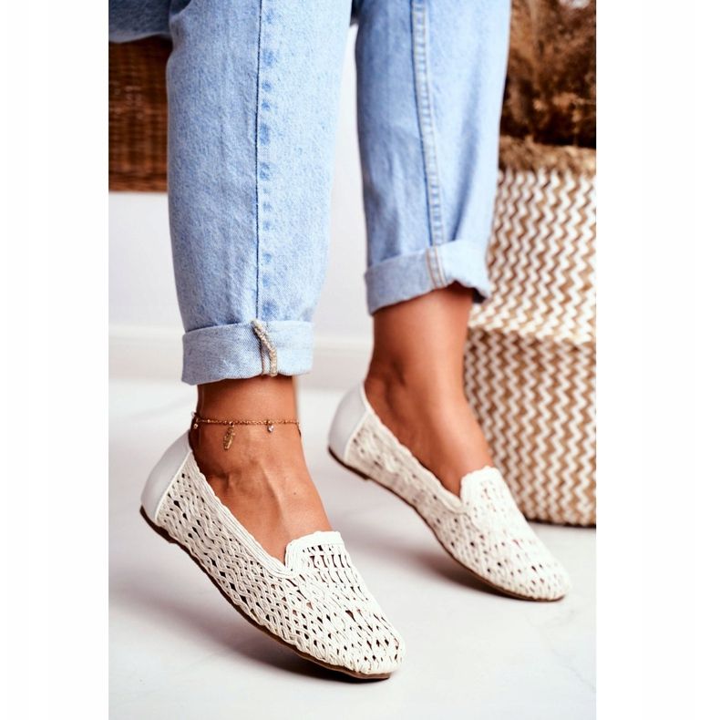 Bailarinas de Mujer Lu Boo Braided White 4Ever blanco 1