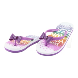 American Club Flip Flip Flip Flip, Flip Purple -flops con arco púrpura 1