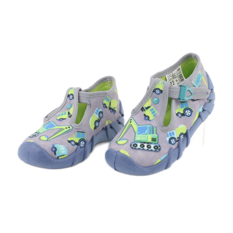 Calzado infantil befado 110P371 azul gris verde amarillo 2