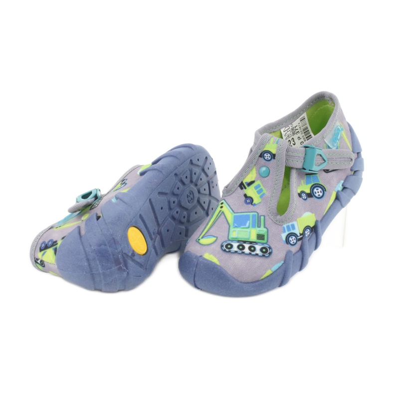 Calzado infantil befado 110P371 azul gris verde amarillo 3