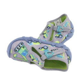 Calzado infantil befado 110P371 azul gris verde amarillo 4