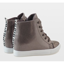 Deportivas cuña gris 29333-3 5