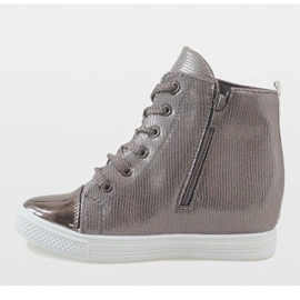 Deportivas cuña gris 29333-3 3