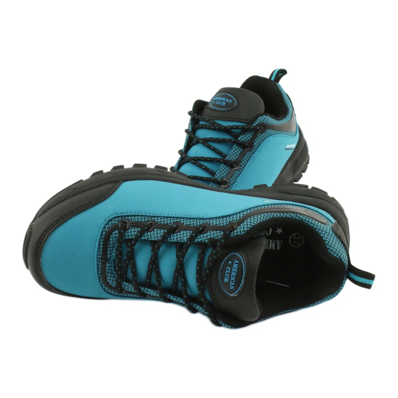 Calzado deportivo softshell impermeable American Club HL05 negro azul 4