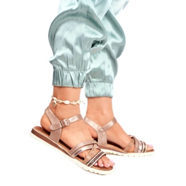 EVE Sandalias Mujer Planas Brown Replay marrón amarillo 1