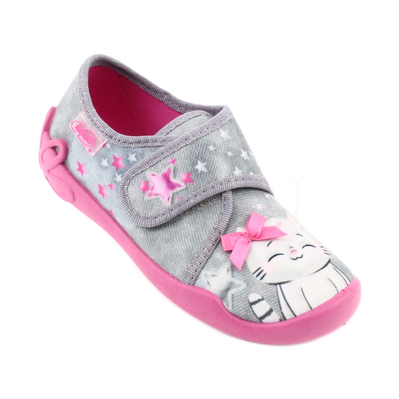 Calzado infantil befado 122X002 rosado gris 1