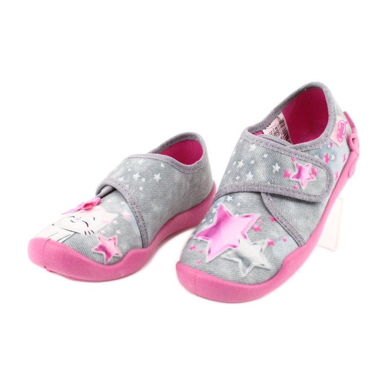 Calzado infantil befado 122X002 rosa gris 3