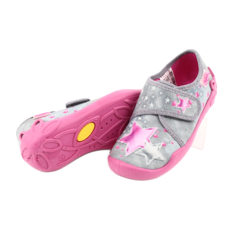 Calzado infantil befado 122X002 rosa gris 4