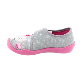 Calzado infantil befado 122X002 rosado gris 2
