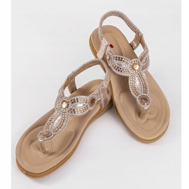 Sandalias planas doradas CT-29 dorado 7