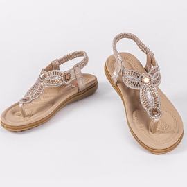 Sandalias planas doradas CT-29 dorado 8