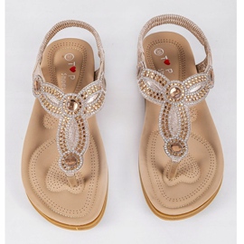 Sandalias planas doradas CT-29 dorado 9