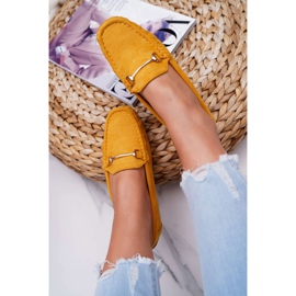 SEA Mocasines Mujer Ante Sonnero Amarillo 6