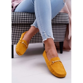 SEA Mocasines Mujer Ante Sonnero Amarillo 2