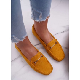 SEA Mocasines Mujer Ante Sonnero Amarillo 4