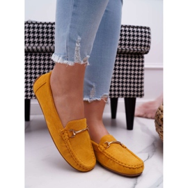 SEA Mocasines Mujer Ante Sonnero Amarillo 5