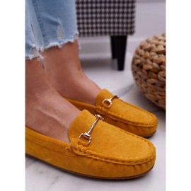 SEA Mocasines Mujer Ante Sonnero Amarillo 3