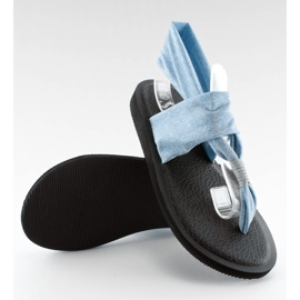 Azul DD81P Chanclas azules, algodón 3
