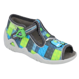 Calzado infantil befado 217P104 azul gris verde 1