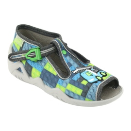 Calzado infantil befado 217P104 azul gris verde 2